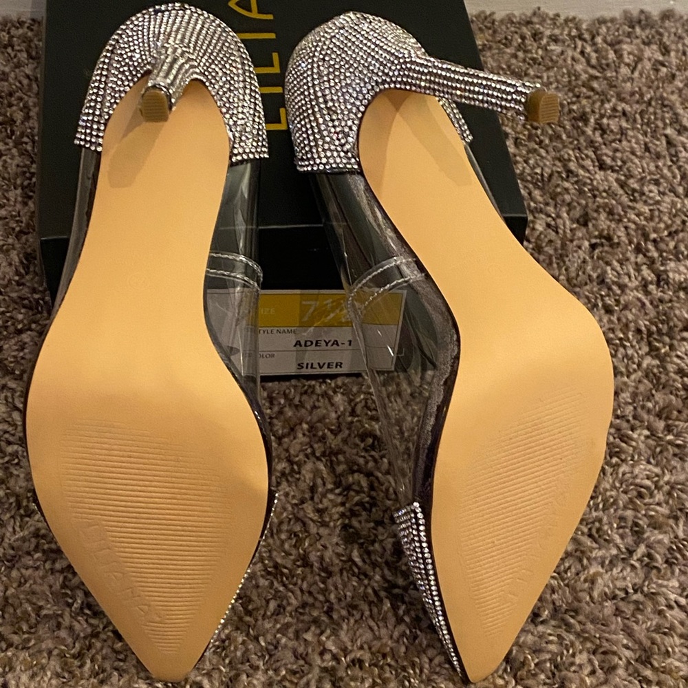All Dolled Up Rhinestone Pumps - Picture 2 of 3